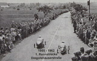 Von 1955 bis 1962, 1. Seifenkisten-Rennstrecke in der Dingolshäuserstraße.