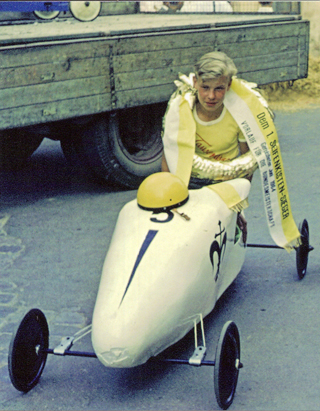 Eberhard Wolf, 1964: Stadtmeister von Gerolzhofen und Deutscher Meister in seiner Seifenkiste