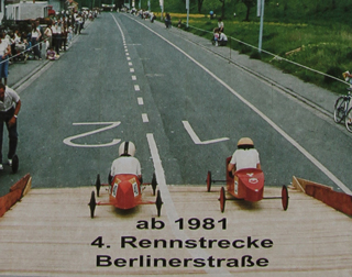 Ab 1981 bis heute, 4. Seifenkisten-Rennstrecke in der Berliner Straße.